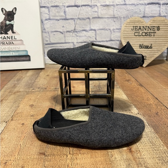 Mahabis Classic Slipper Shoes gray wool felt EU 40 main image 9